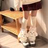 Adorable Puppy Leg Warmers Comfortable Acrylic Socks Nonslip Design for House Use Stylish Casual Wear Winter Accessories