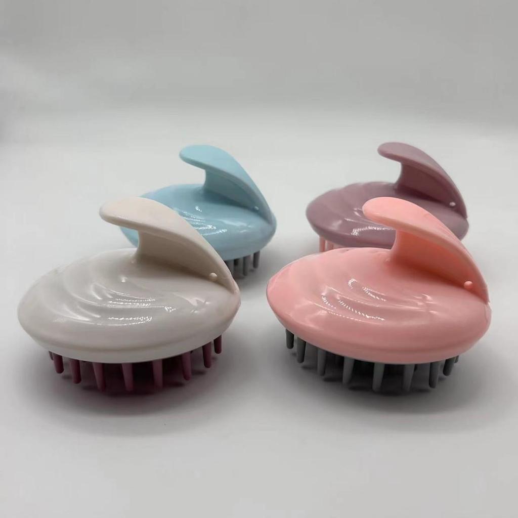 Japanese Wet & Dry Handheld Scalp Shampoo Brush - Medium Firmness Head Massage & Hair Care Comb