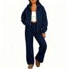 Felpa con Zip Stile Sportivo Unisex e Set Pantaloni a Gamba Larga - Collezione Autunno/Inverno