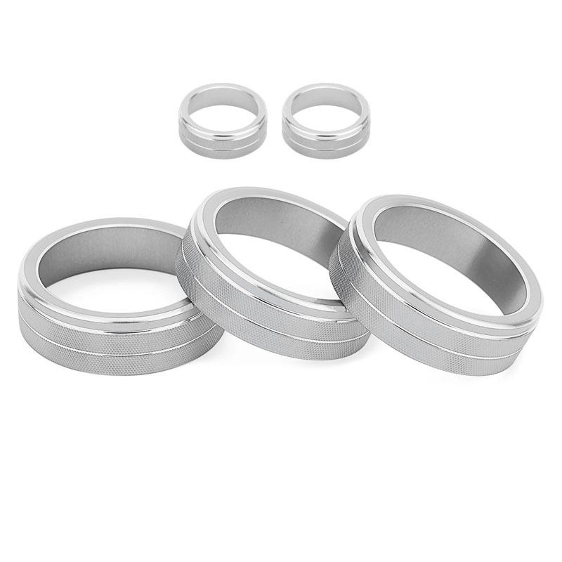 

5 шт. Накладка на ручку кондиционера автомобиля для Volkswagen VW Golf MK7 2016-2020 Year серебряный