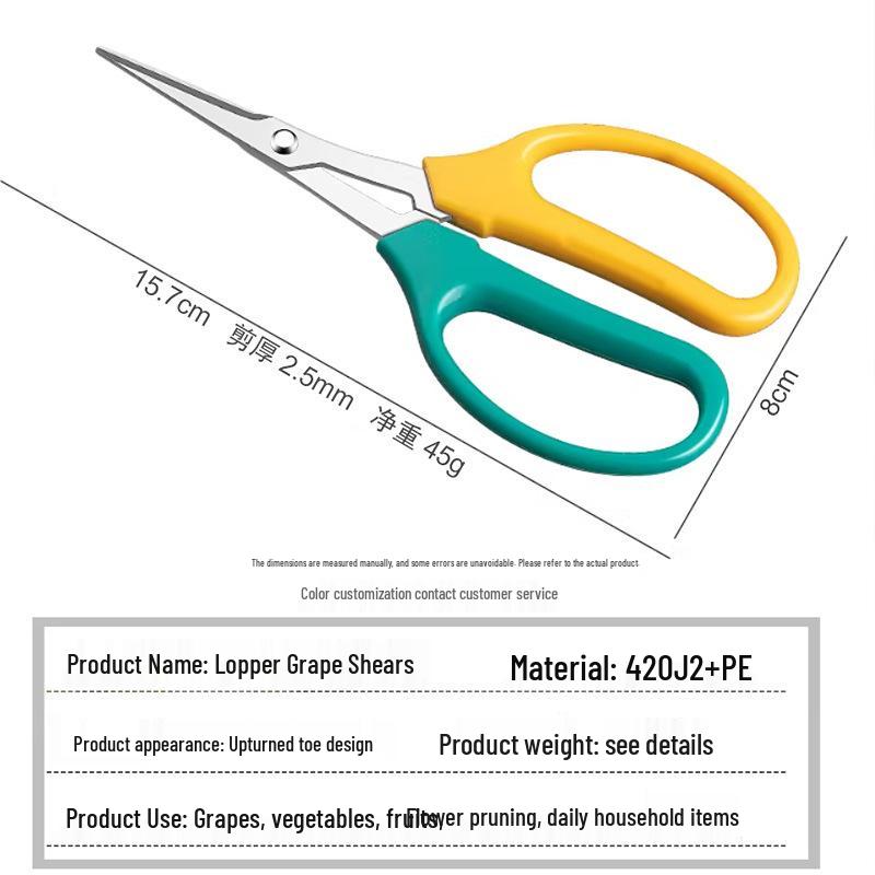 Stainless Steel Sharp Fruit & Berry Shears for Plants & Vegetables