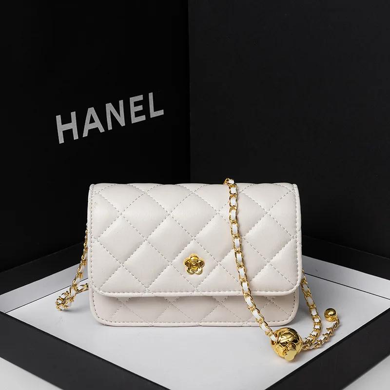 

Fang Fat Little Golden Ball Bag Сумка Новая модная женская сумка Маленькая сумка Xiangfeng Lingge Chain Bag на одно плечо Сумка через плечо