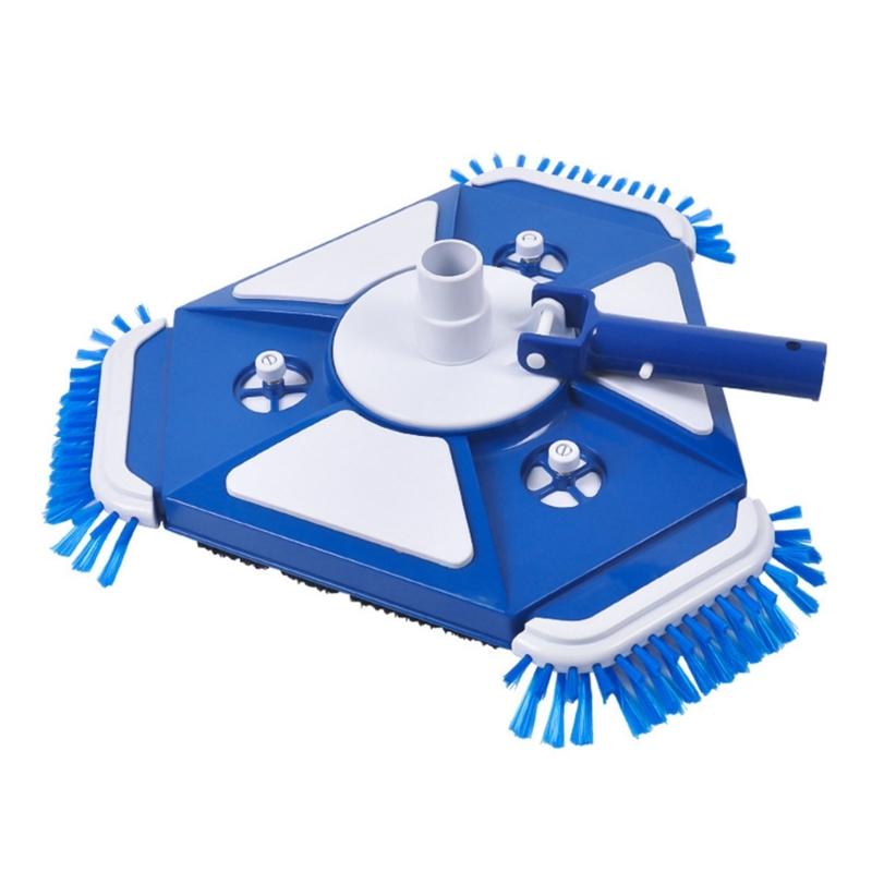

Innovative Pool Vacuum Add On Having Three Sided Brush System For Strong Wall And Floor Cleaning 1