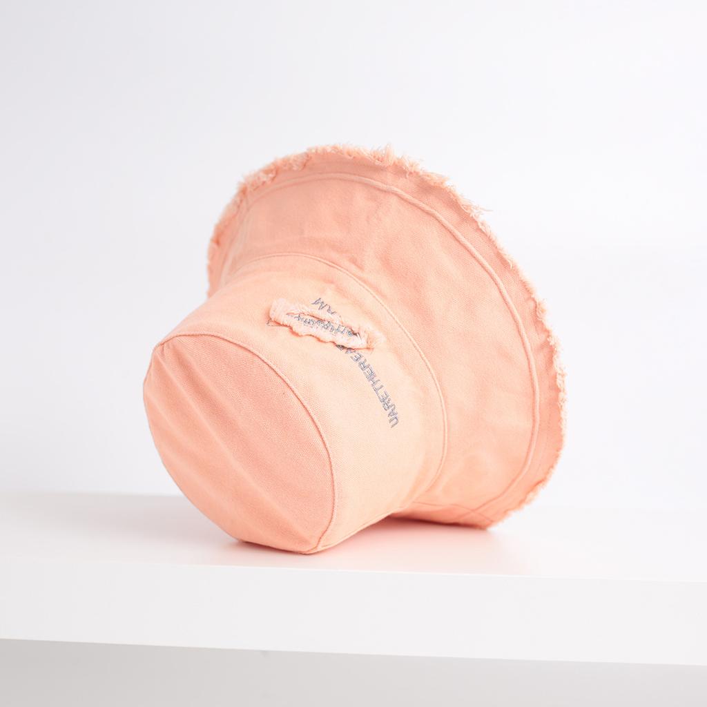 Cotton rough edge bucket hat spring summer autumn women's casual hat trendy brand women's spring versatile basin hat