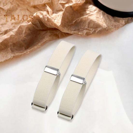 1 Pair Unisex Armband Adjustable 2.5CM Width Solid Color Leg Strap Elastic Shirt Sleeve Holder Arm Cuffs Bands Party Wedding Clothing Accessories