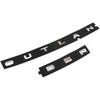 Hood Emblem Gloss Black Nameplate Compatible with 2022-2024 Outlander (Gloss Black)