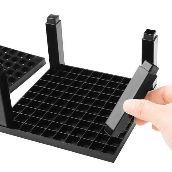96 Slots Pen Holder Detachable Plastic Brush Holder Multi-functional Desktop Storage Organizer for Drawing Tools Pencils Office Supplies