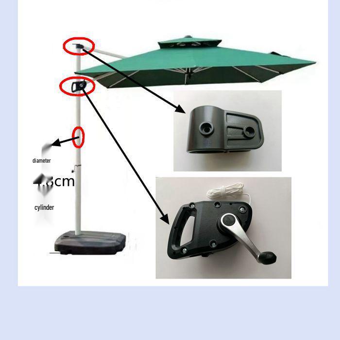 48mm Roman Umbrella Crank Handle Adapter