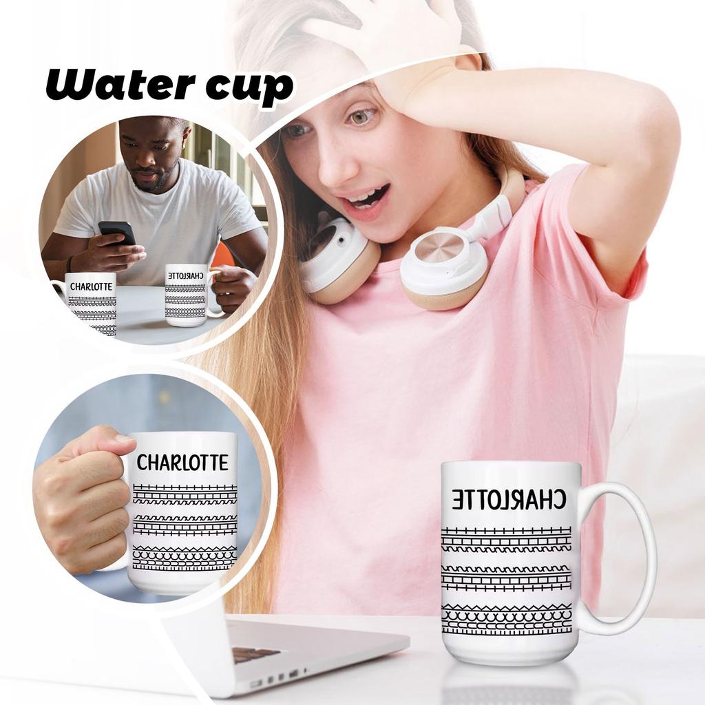 Creative New Ceramic Kitchen Fun Black Coffee Cup