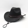 Hot Sale Fashion Felt Hat Outdoor Western Cowboy Hat Felt Hat Jazz Hat Men's and Women's Top Hat Hat