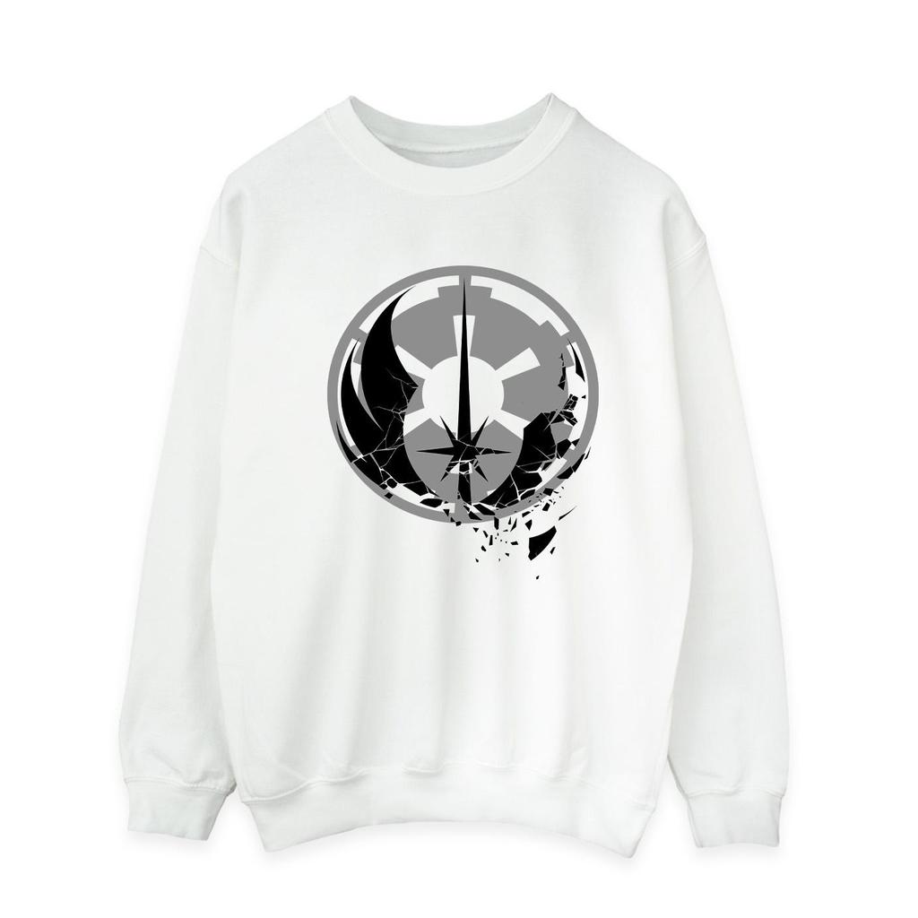 STAR WARS Herren-Sweatshirt mit Obi-Wan Kenobi-Frakturlogos