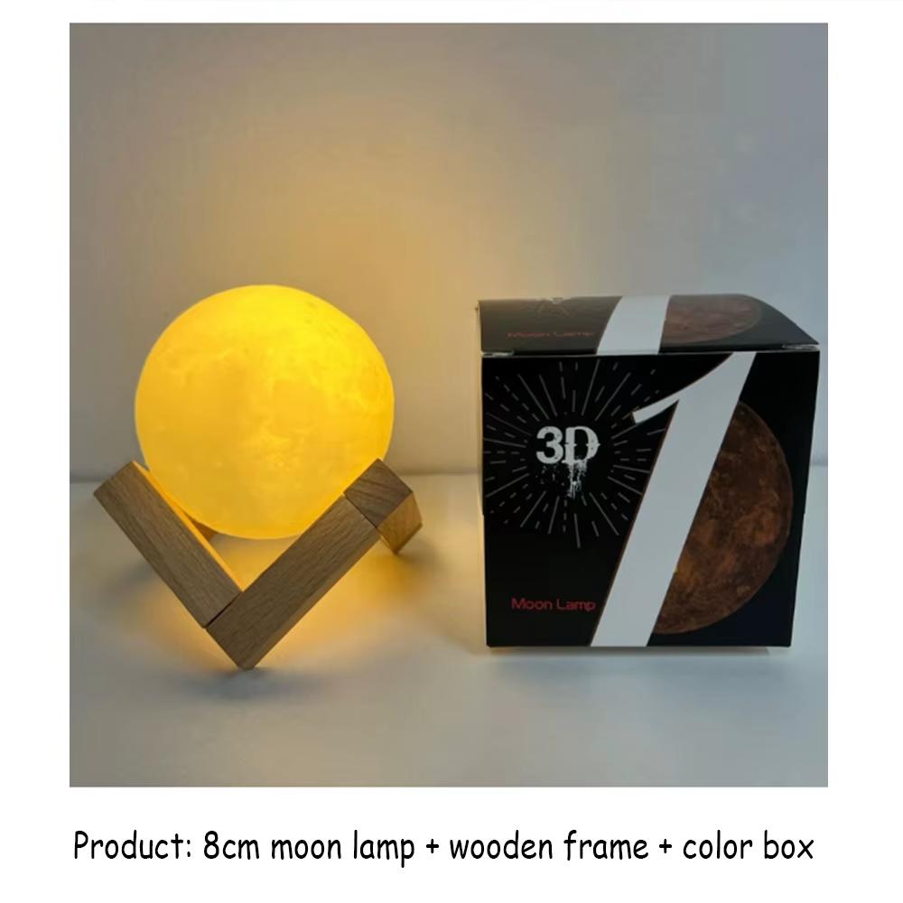 Newest DIY Planet Lamp 3D Moon Galaxy Creative Night Light Art Painting Graffiti Birthday Gifts Bedroom Living Room Decoration