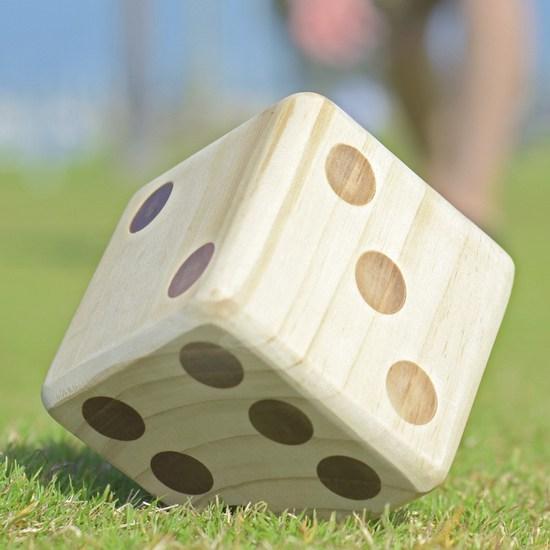 Gosports Super Size 2.5inch Giant Dice 6pcs with Case & Scoreboard, popular Korean game