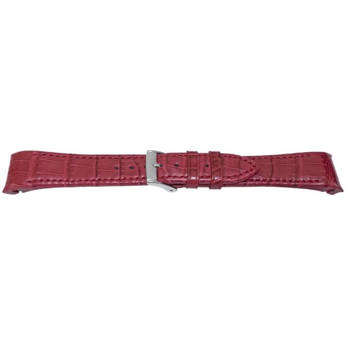 Bracelet montre - MY-MONTRE - pour Rolex Oyster Datejust - 20 mm - Rouge - Finition semi-brillante