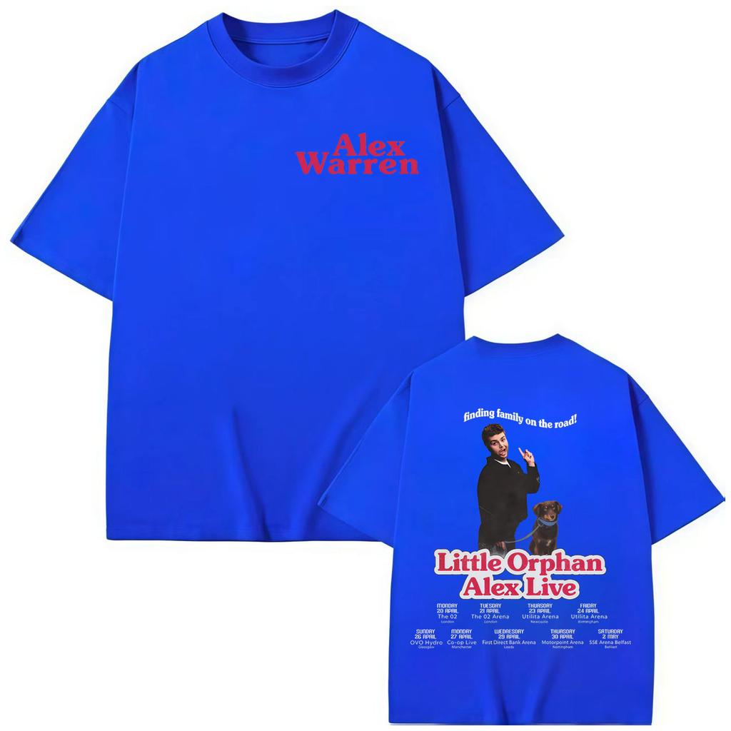 Singer Alex Warren Tour T-shirt Men's Women's High Quality Fashion Short Sleeve T-shirts Summer Cotton T Shirt