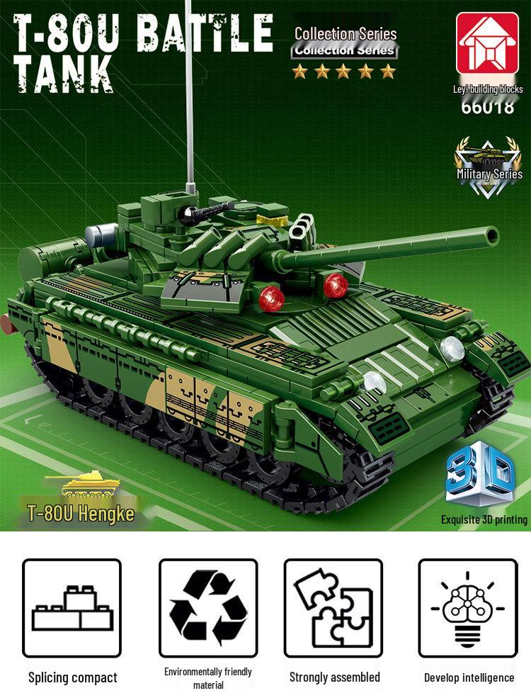 Yueyi Challenger Tank 66018T80U Military Series Building Blocks Toy