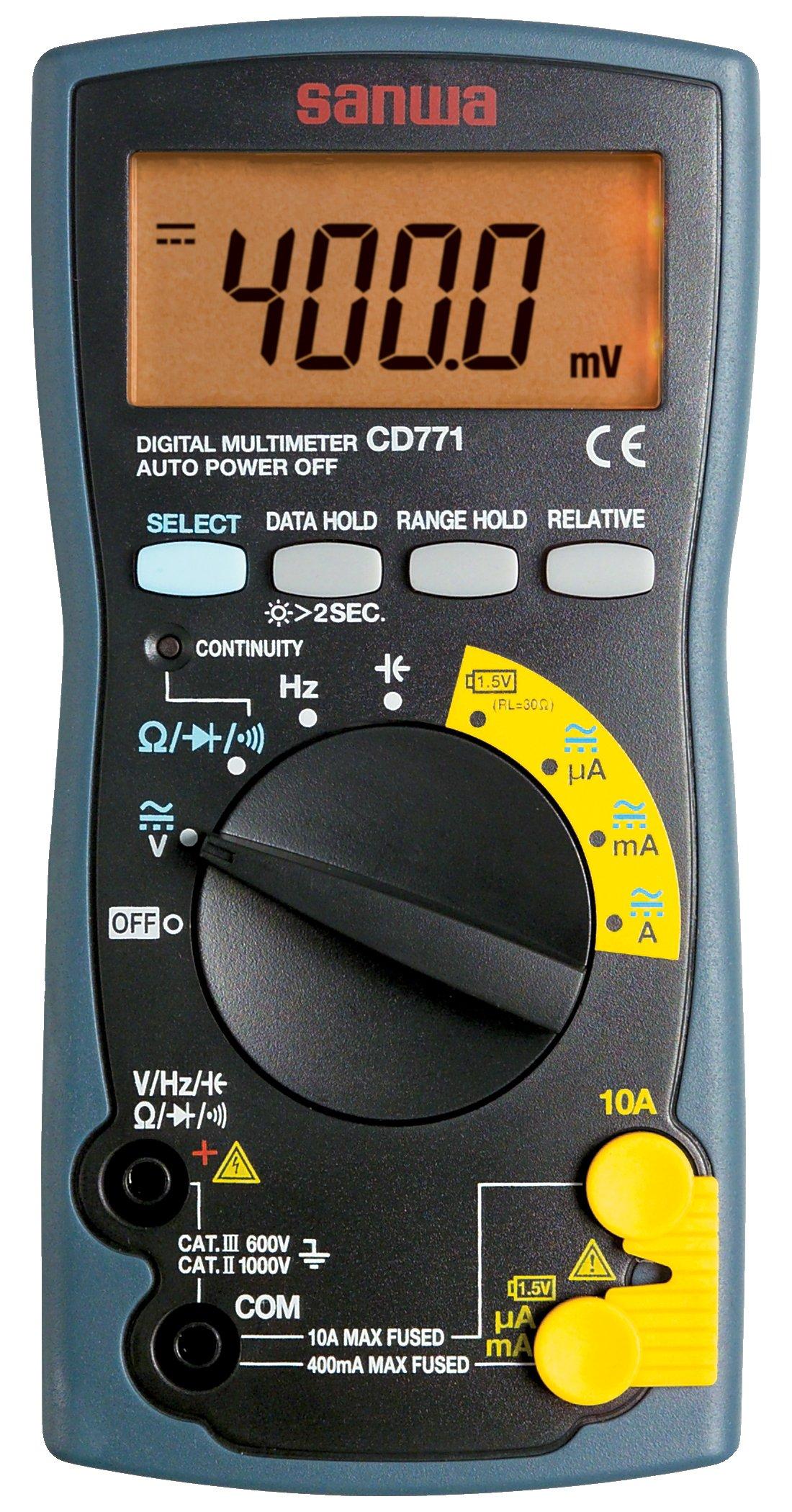 

Sanwa Electric Meter Digital Multimeter (Blister Pack) CD771-P