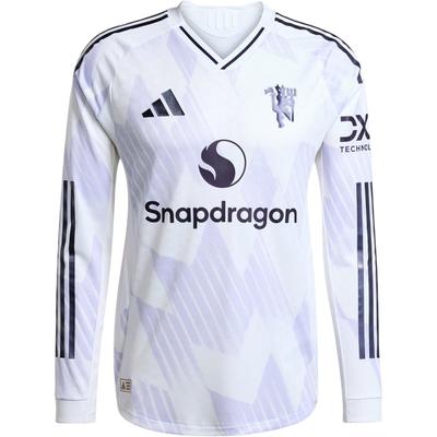 Manchester United 25/26 Auswärts Authentisches Slim-Fit Langarm Fußballtrikot Herren Tops JP3023