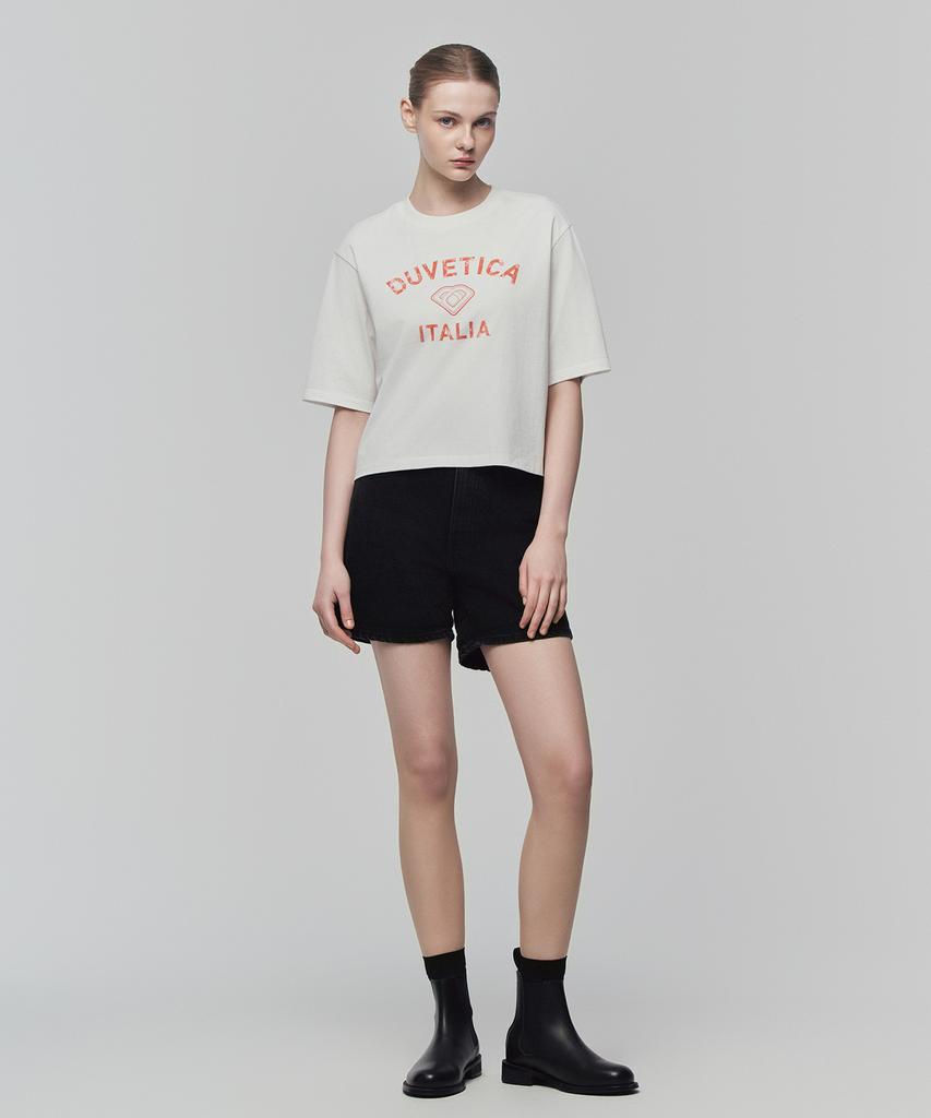 DUVETICA Sutree (Light Ivory) (Women'S Short Sleeve T-Shirt)
