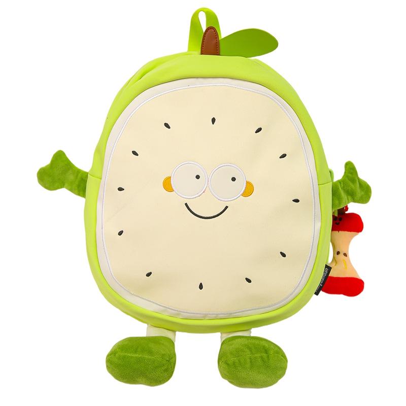 Rucsac Cartoon Proaspăt Pepene Verde 2025: Rucsac Școlar Studențesc de Mare Capacitate & Geantă Crossbody Super Drăguță