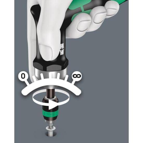 Wera 7400 Torque Bit 074717 Folder, 3.0-6.0Nm,