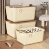 Desktop Storage Box, Snacks, Sundries, Fruit Storage Basket, Portable Plastic Home Clothing Storage and Finishing Box with Lid.