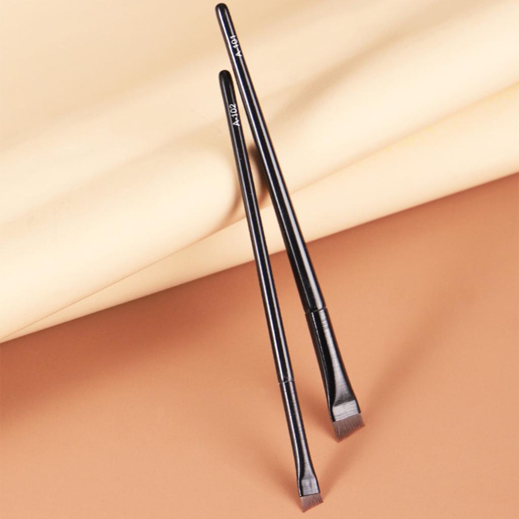 2pcs Brow Contour Brush Eyebrow Eyeliner Brush Professional Small Angled Eyebrow Brush Eye Brow Liner Brush Makeup Tools