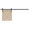 Mini Sliding Wardrobe Door Kit 122 Cm Carbon Steel