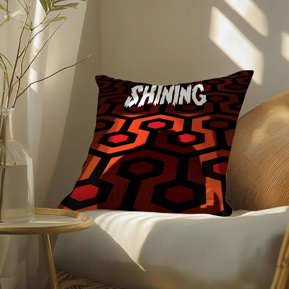 Horror Movies T Linghting The SShinings Cushion Cover Silky Elegant Comfort Sofa Bed Invisible Zipper Beach Pillowcase