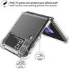Coque - samsung - galaxy z flip 4 - tpu renforcé - anti-rayures - cordon bleu marine