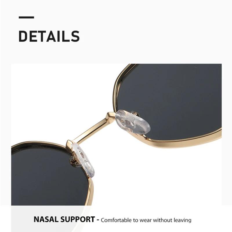 New Polygonal Metal Sunglasses With Minus Diopter Eyeglasses Women'S Ins Style Street Style Vintage Uv-Protective Myopia Glasses
