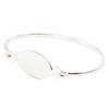 Les Trésors De Lily [G7885] - Silver 'Identity' Silver Bracelet (oval) - 62 Mm 25x15 Mm