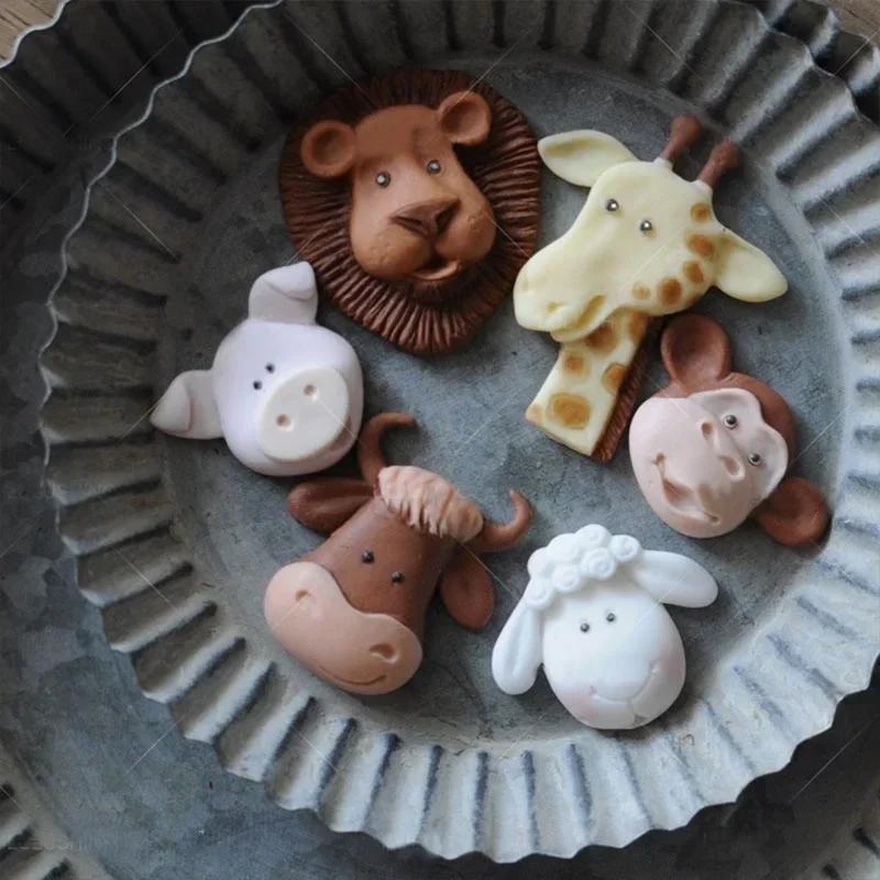 Creative Animal Style Handmade 3D Silicone Mold for Fondant Cake Decorating Sugar Cake Chocolate Mold Soap Molds Accessories
