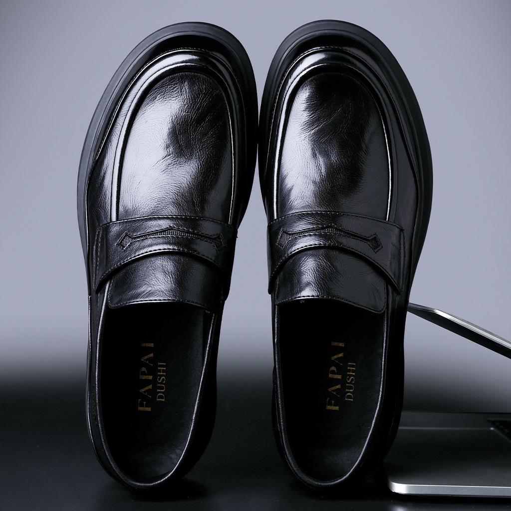 2025 buty męskie biznesowe i codzienne mokasyny jednoprzewodowe skóra bydlęca pierwszej jakości trend wszechstronne męskie skórzane buty wysokiej jakości nowe