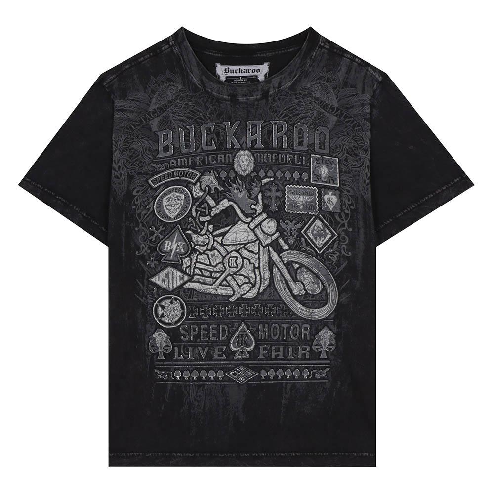 BUCKAROO Single Vintage Artwork Short Sleeve T-Shirt Black
