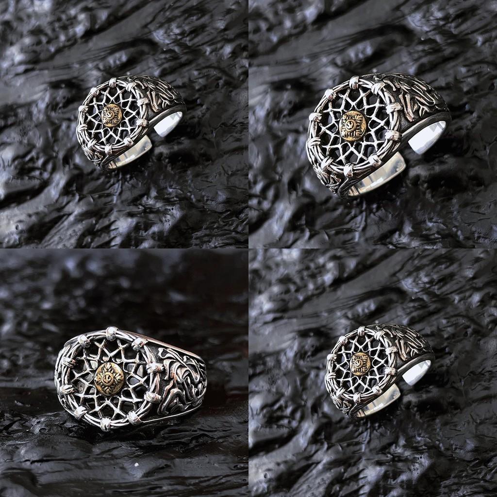 Geometric Smiley Face Copper Ring Women Adjustable Fashion Jewelry Decoration