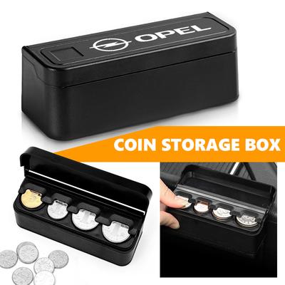 Car Coin Holder Change Organizer Universal Storage Coin Money Dispenser Accessories For Meriva Mokka Grandland Vectra
