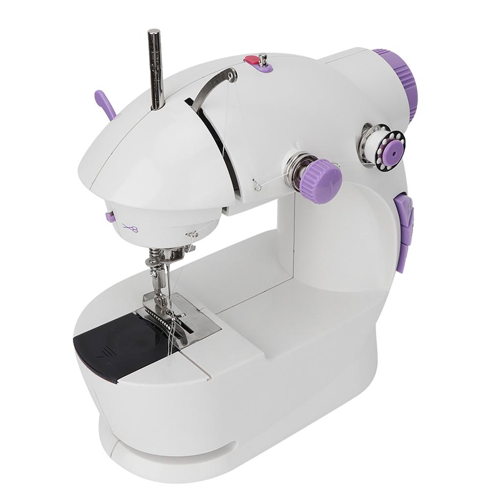 Mini Bärbar Hushålls Multifunktionell Elektrisk Symaskin med Lampa