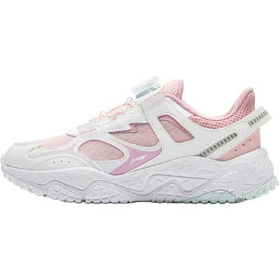 Li Ning Kids Comfortable Versatile Durable Shock Absorbing Low Top Casual Shoes Kids Sneaker Pink White YKCU230-2