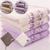 Cotton Embroidery Lavender Aromatherapy Soft Bath Hand Face Towel Sheet Set