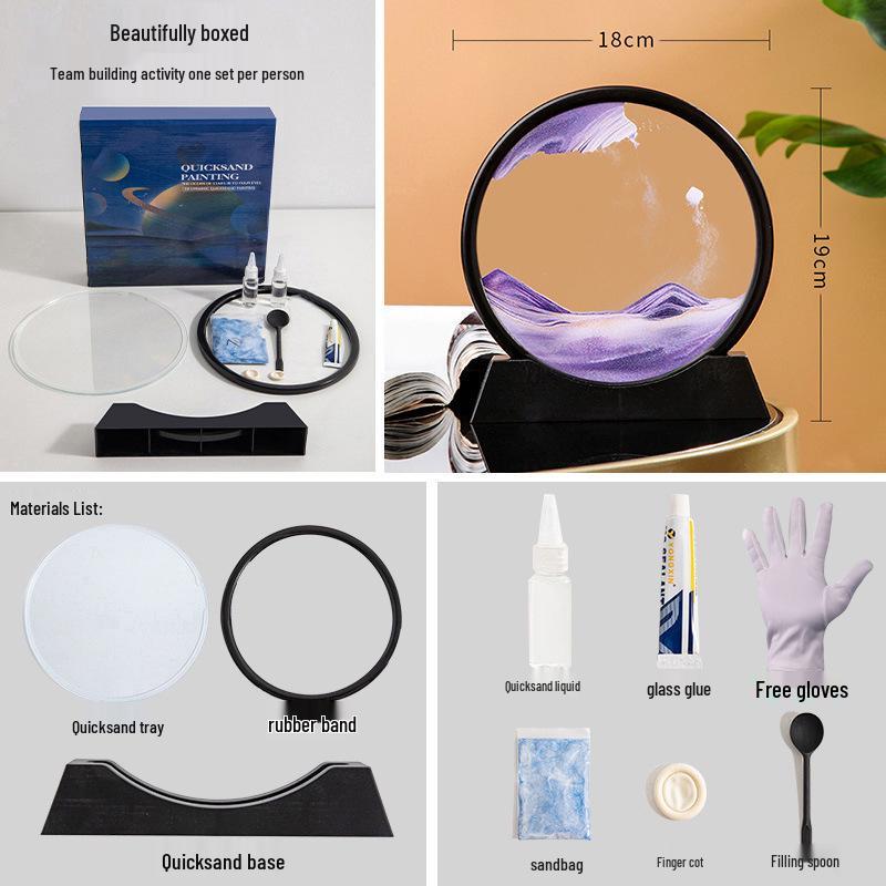 Набор для рисования песком Сяньци: Креативное украшение ручной работы в подарок для тимбилдинга, детей и учителей