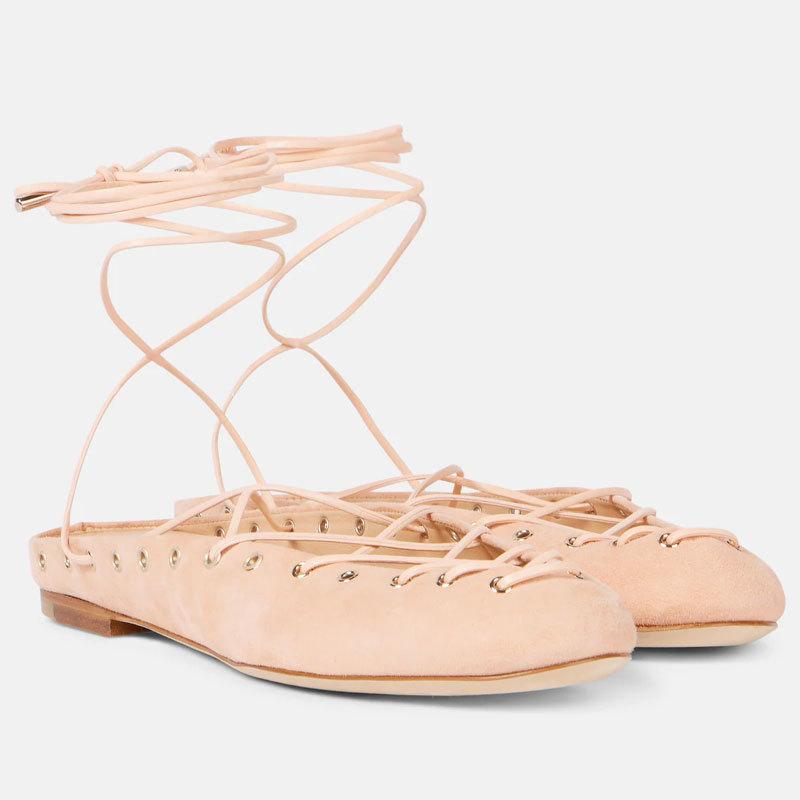 Fashion Strap Flat  Women's Shallow Mouth Single Shoes Flat Heel Ballet Shoes Light Luxury Women Work Shoes Comfortable for Work