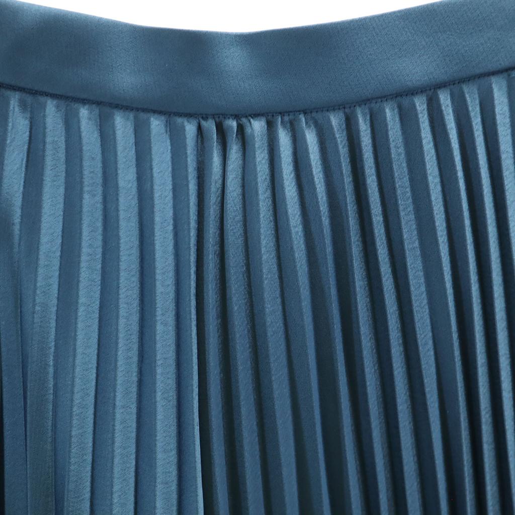 NEMIKA Made In Japan Long Length BONOTTO Fabric Pleated Skirt 11 Relian Women Used