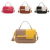 Retro Elegant Handheld Shoulder Bagwith Stitch Detailing For Casual Outings