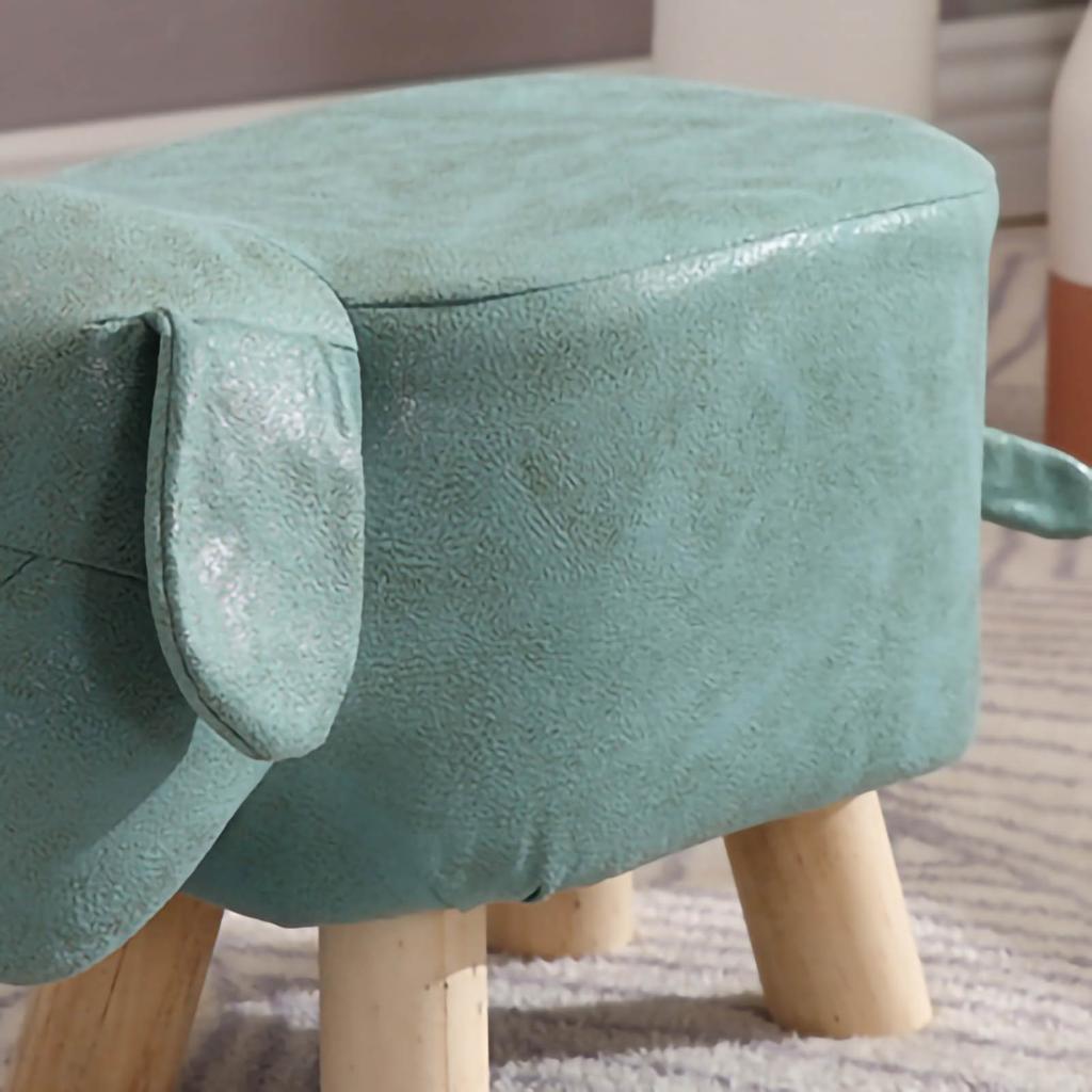 Children Wooden Low Stools Cute Cartoon Children Stool Small Dog Shape Stool for Home Kindergarten