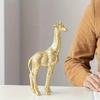 2pcs/set Giraffe Ornament, Golden Statue Art Craft, For Bookshelf Home Living Room Office Cafe Decor,Display Entryway Decor
