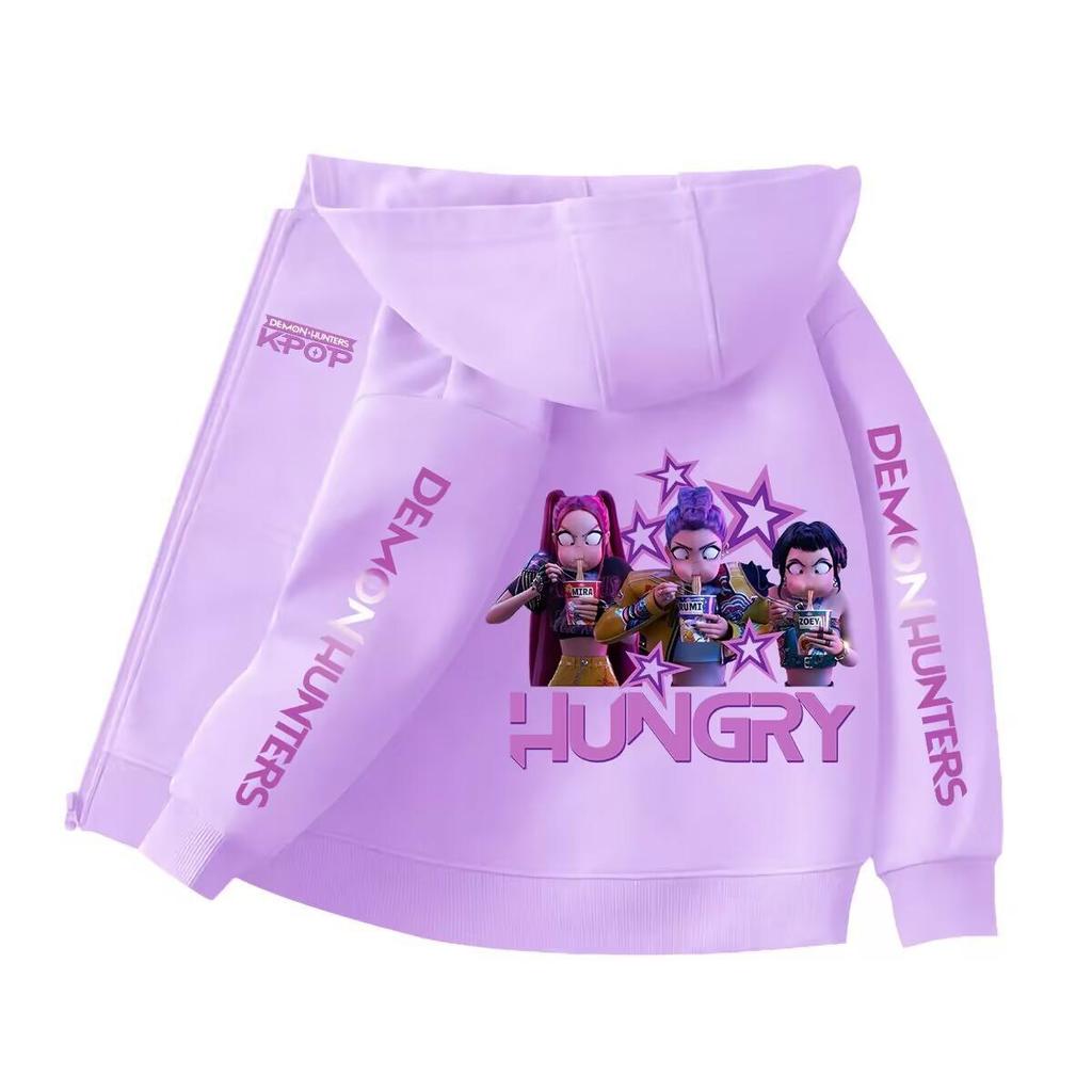 Children's Trendy Demon Hunter Hoodie – Loose Fit Sweatshirt