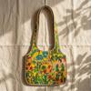 Shoulder Bag Usalover925 Multicolor Quilted Cotton Print Shoulder Bag 159