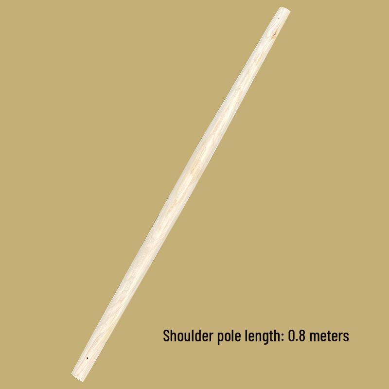 

Solid Wood Hand-held Water Carrying Pole with Double Hooks for Agriculture and Construction