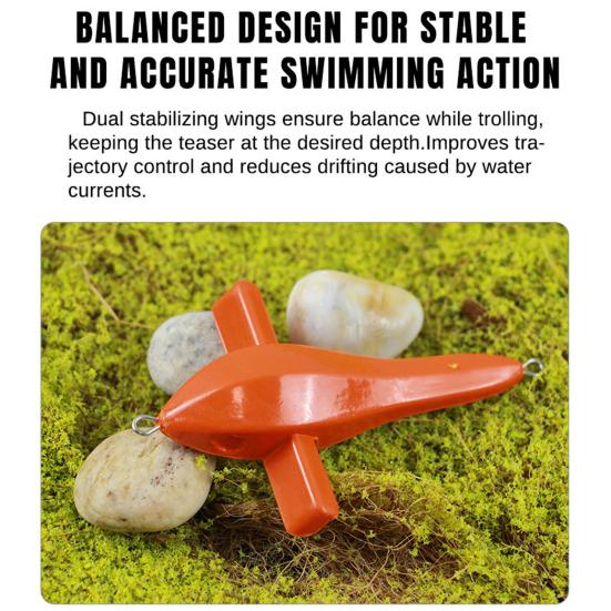 Airplane Shape Fishing Bait Simulation Design Small Mini Easy to Carry Fishing